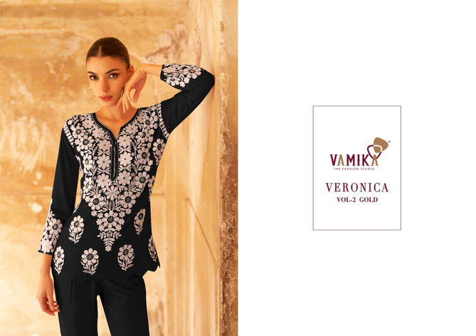 Veronica Vol 2 Gold By Vamika 111F To 111J Surat Cord Set Wholesale Market
